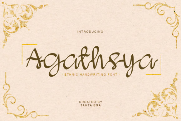 Agathsya: A Delicate Handwritten Font for Remarkable Web Designs