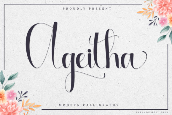 Ageitha: A Luxurious Handwritten Font for Editorial Design