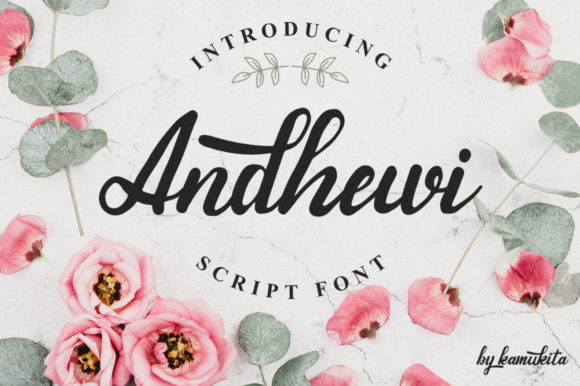 Andhewi: A Handwritten Font for Elegant Campaigns