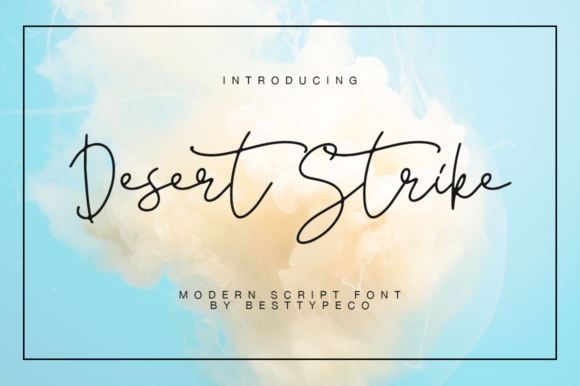 Desert Strike: A Handwritten Font for Business Branding