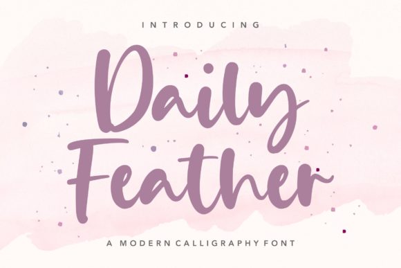 Discover Daily Feather: A Handwritten Font for Modern Web Design