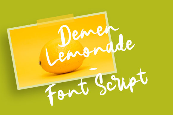 Discover Demen Lemonade: A Playful Handwritten Font