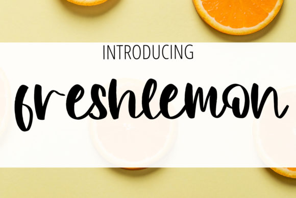 Discover Freshlemon: A Delicate and Elegant Handwritten Font
