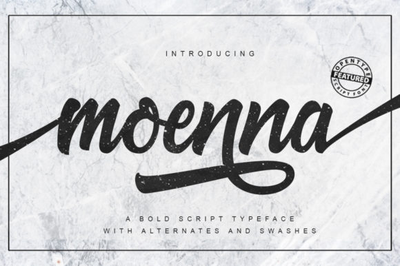 Enhance Your Brand with Moenna: A Lovely Script Font