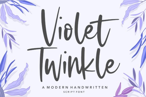 Enhance Your Handmade Creations with Violet Twinkle Font
