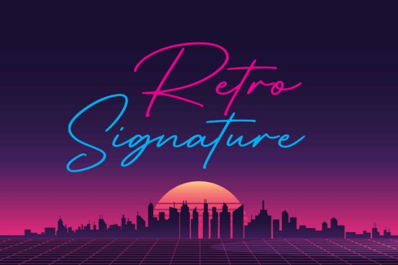 Enhance Your Web Design with Retro Signature Font