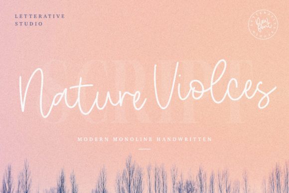 Exploring Nature Violces: A Font for Elegant Branding