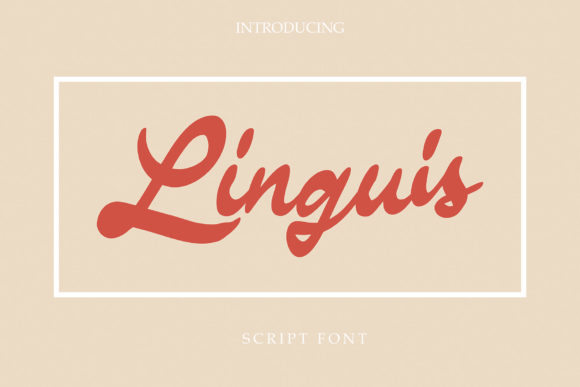 Linguis: A Stylish Script Font for Crafters and Creators
