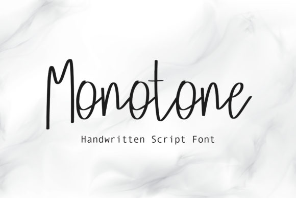 Monotone: A Handwritten Font for Editorial Charm