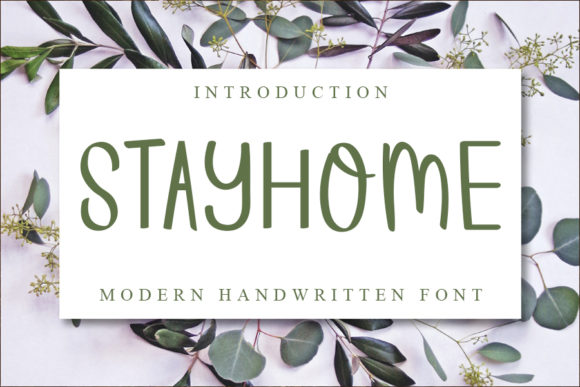 Stayhome: A Handwritten Font for Polished Web Design