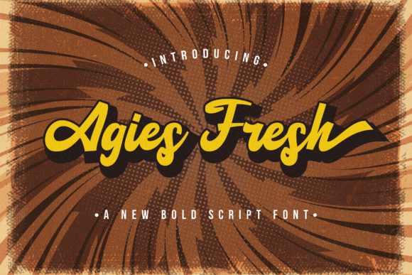 Transform Your Brand with Agies Fresh Font