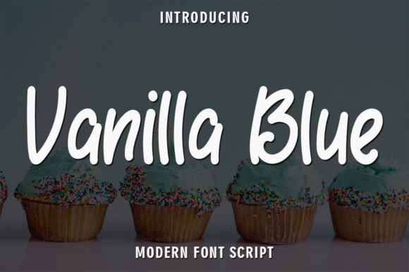 Vanilla Blue: A Handwritten Font for Creative Makers