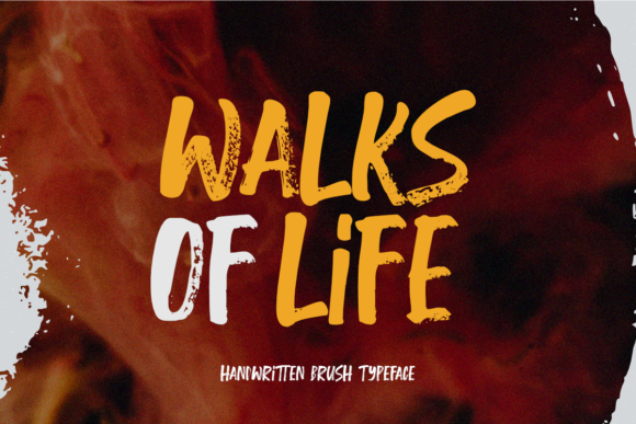 Walks of Life: A Handwritten Brush Font for Branding