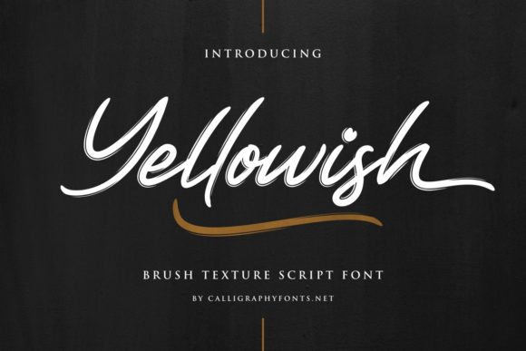 Yellowish: A Glamorous Handwritten Font for Editorial Design